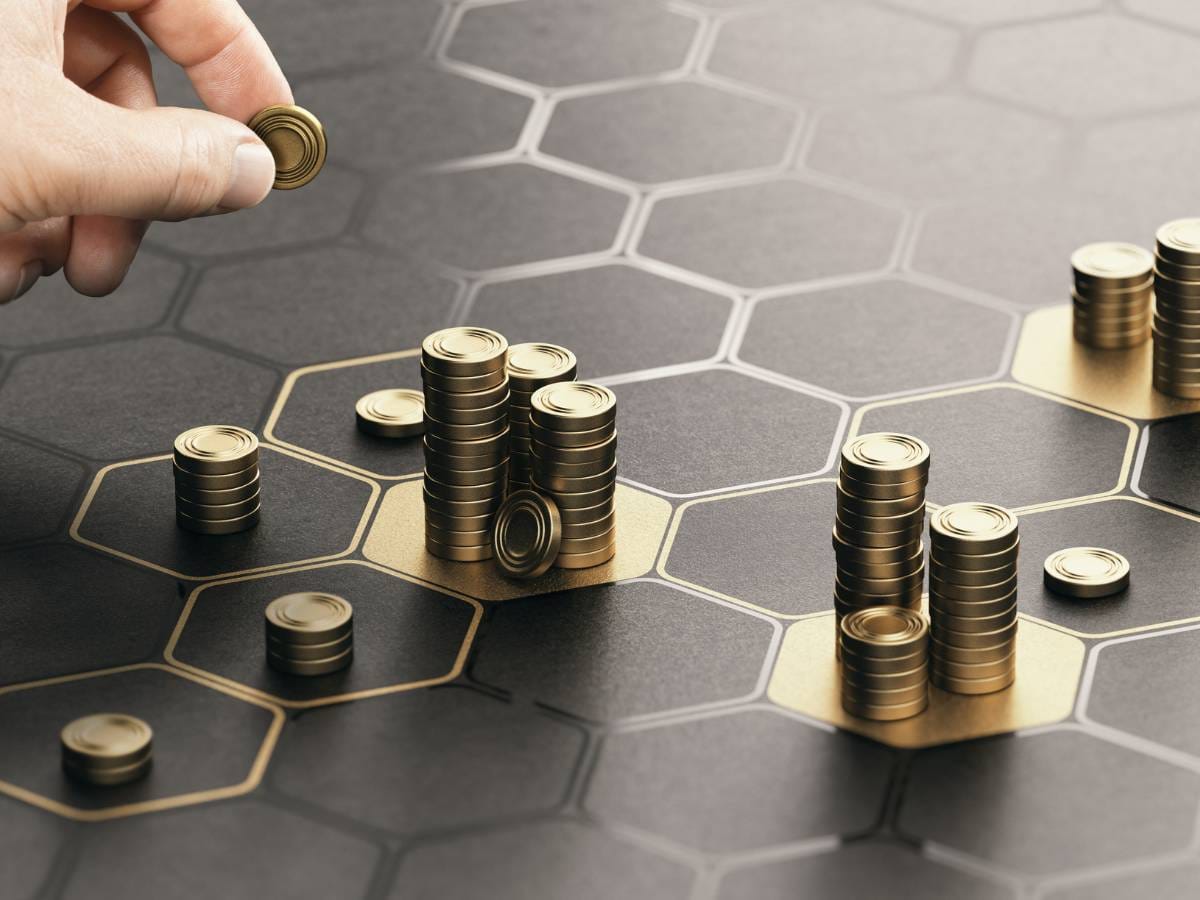 dywersyfikacja - bilon na kilku kupkach