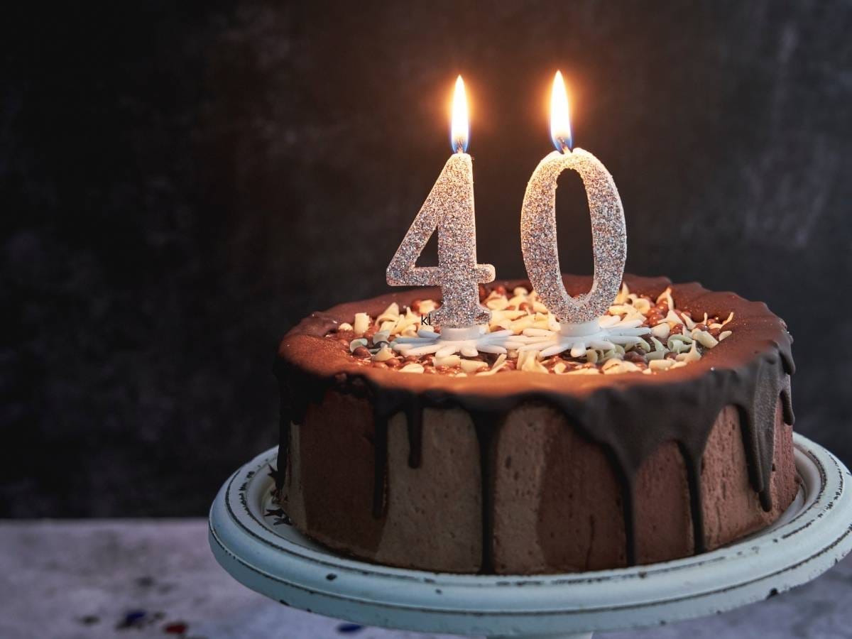 Tort urodzinowy na czterdziestkę