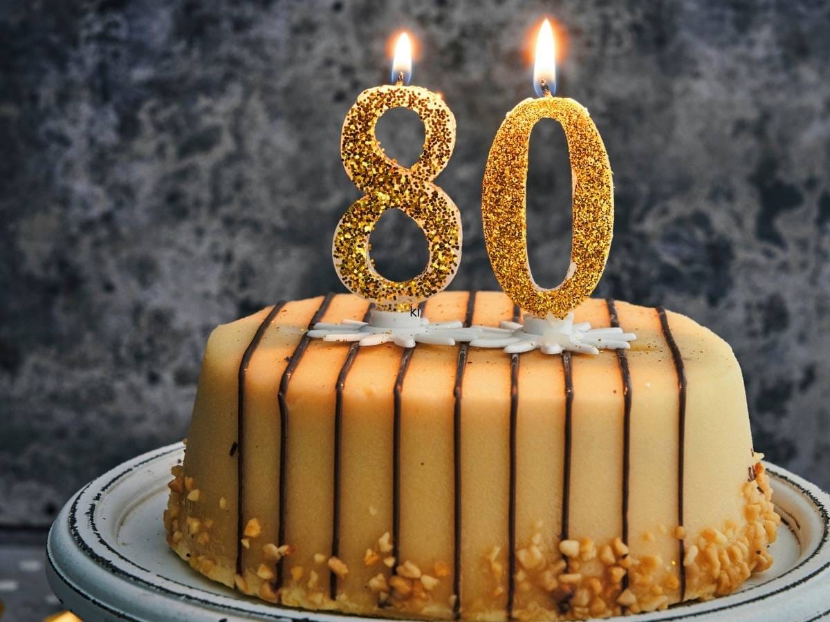 Tort na 80 urodziny