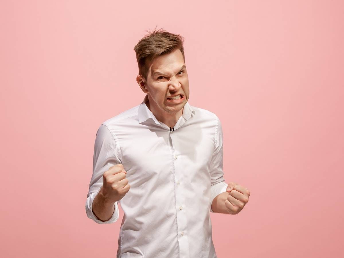 Rozgniewany mężczyzna